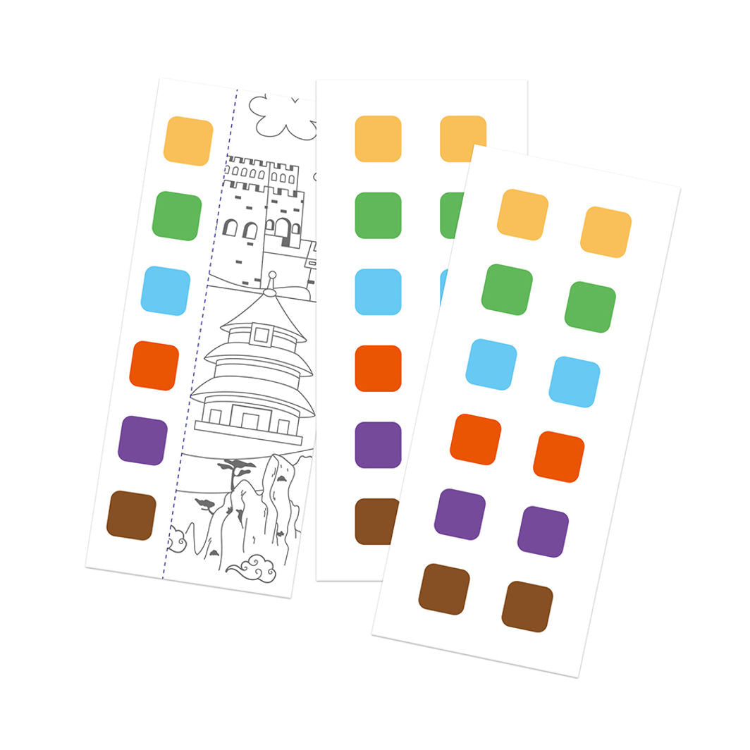 mierEdu, Vannfarge malehefte - Globetrotter