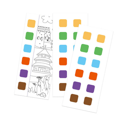 mierEdu, Vannfarge malehefte - Globetrotter