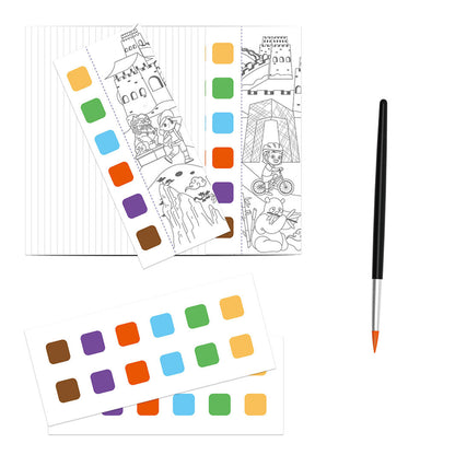 mierEdu, Vannfarge malehefte - Globetrotter