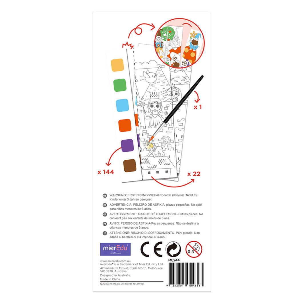 mierEdu, Vannfarge malehefte - Eventyr