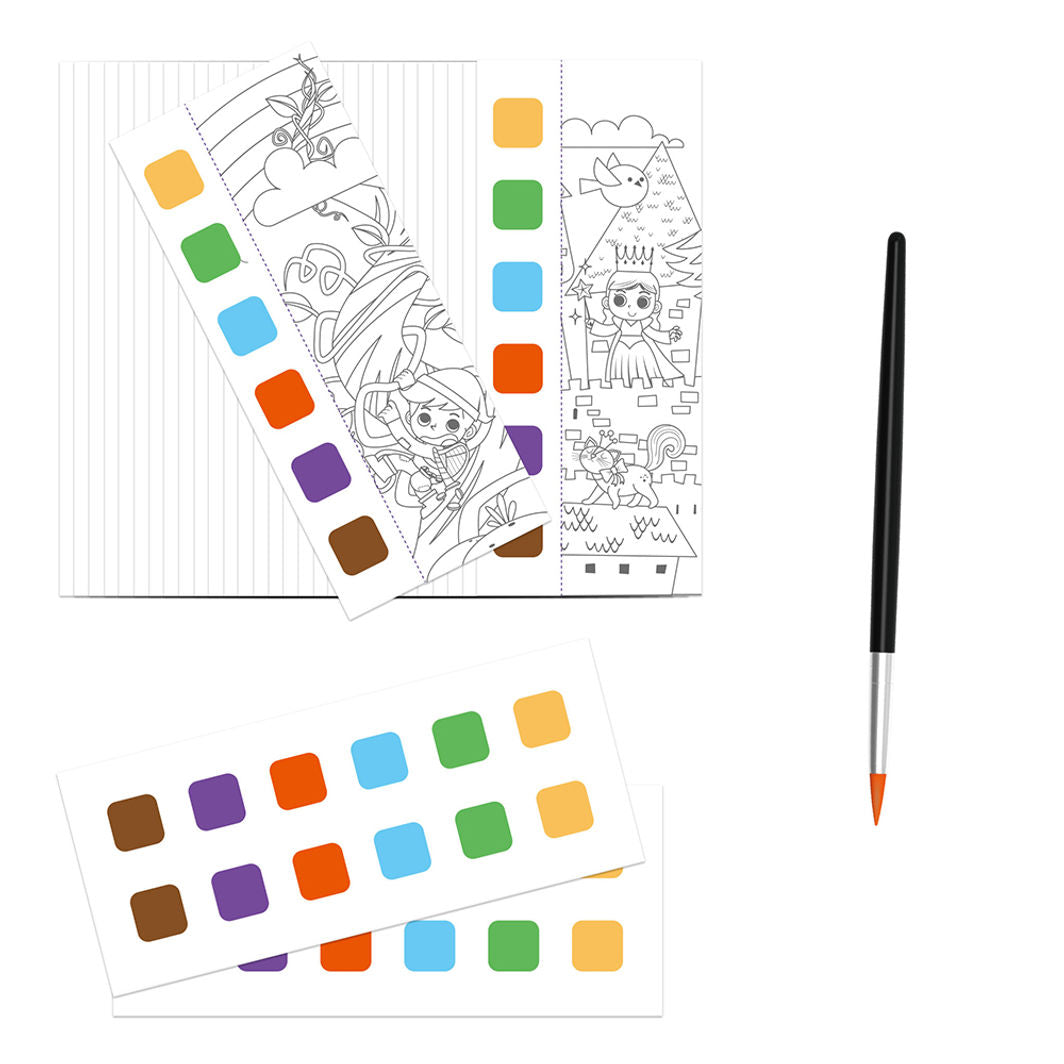 mierEdu, Vannfarge malehefte - Eventyr