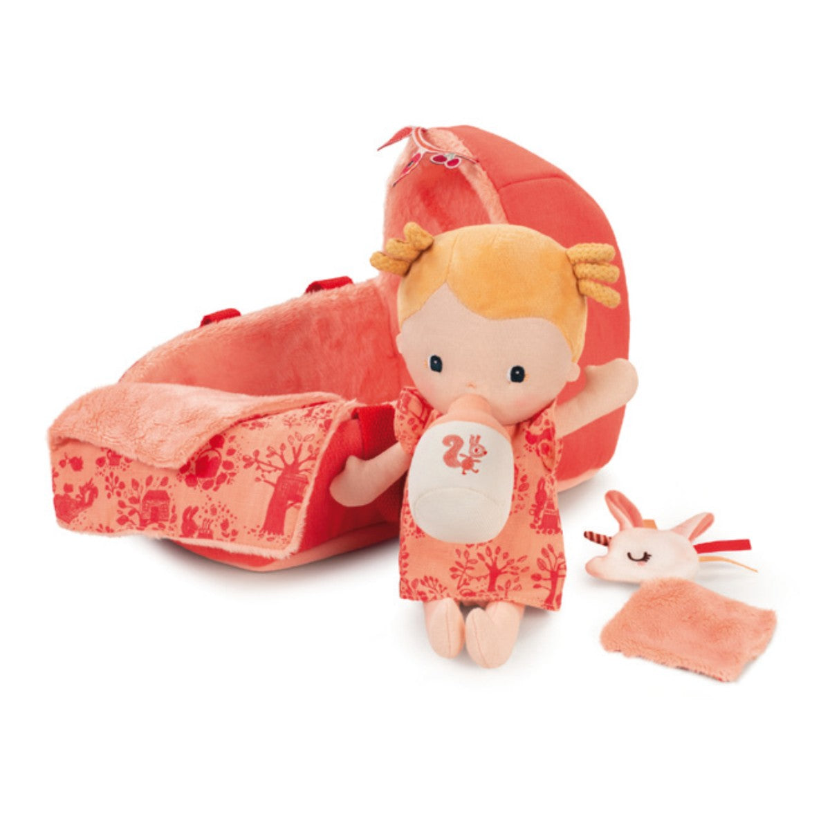 Lilliputiens myk babydukke i dukkevogn, Lena