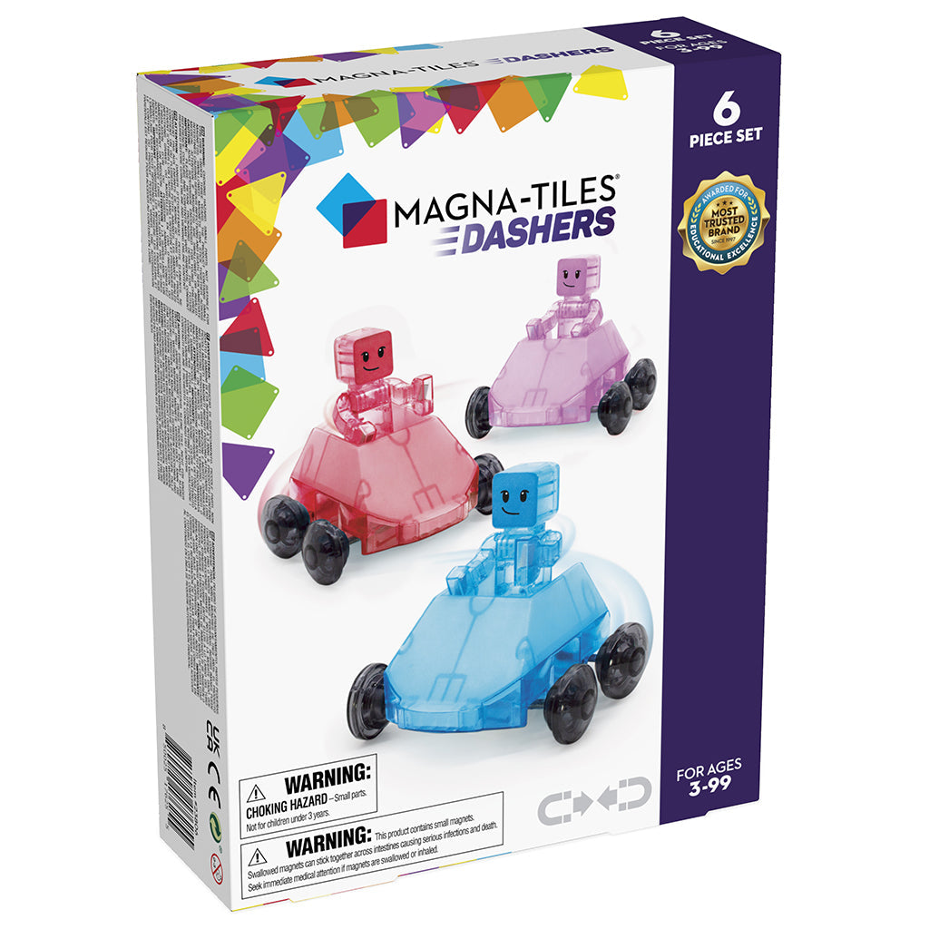 Magna-Tiles Dashers, Magnetisk byggesett m. 6 dele