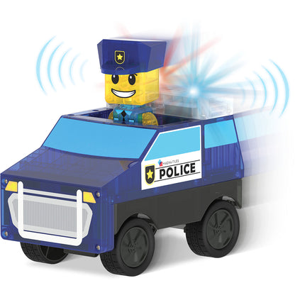 Magna-Tiles Magnetisk byggesett, Politistasjon 36 deler