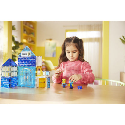 Magna-Tiles Magnetisk byggesett, Politistasjon 36 deler