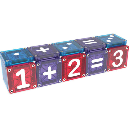 Magna-Tiles magnetisk byggesett, Lær tall med 56 deler