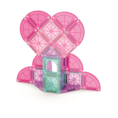 Magna-Tiles magnetisk byggesett, Heart to Heart, reisesett med 26 deler