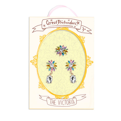 Great Pretenders, smykkesett - Vitoria ring &amp; øredobber