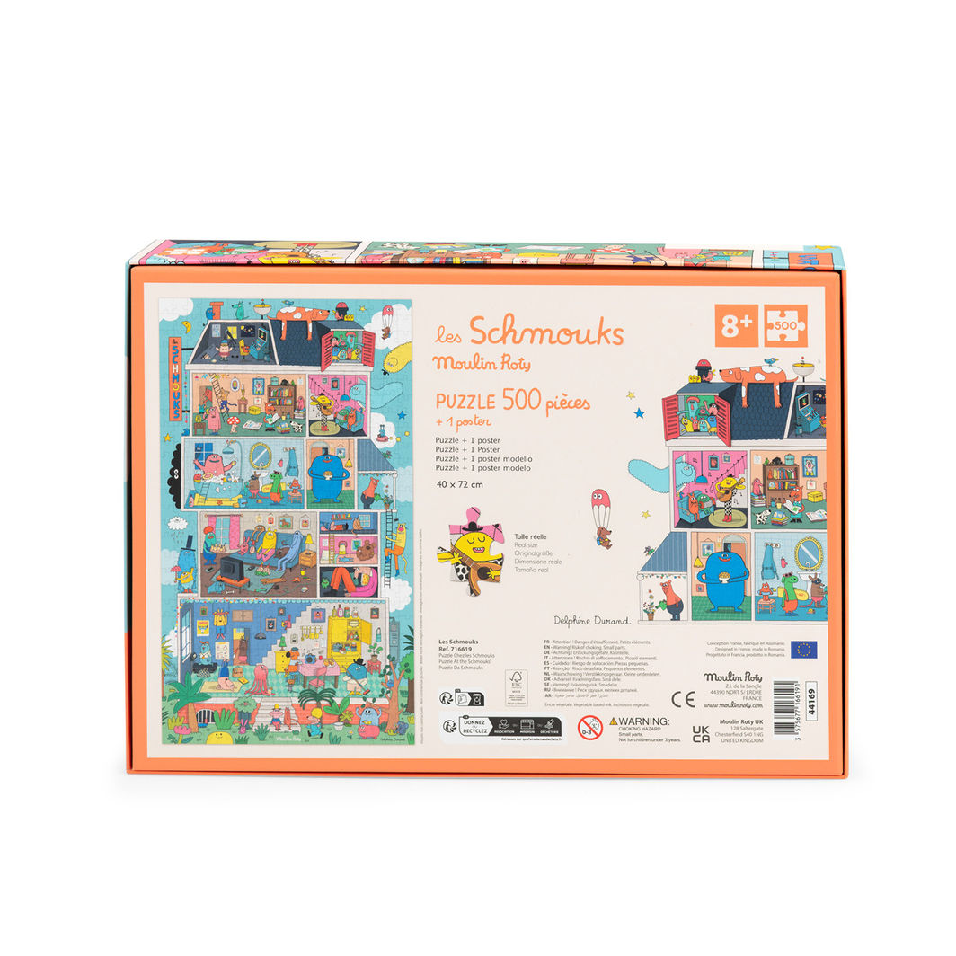 Moulin Roty - Puslespill 500 stk - Home of the Schmouks - Les Schmouks