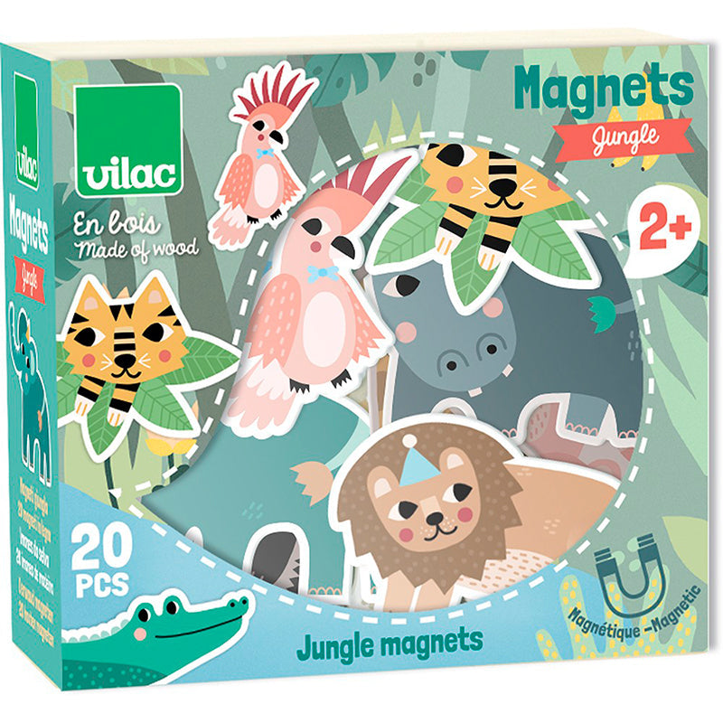 Vilac magneter i tre, jungel