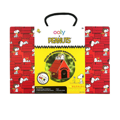 OOLY Fuglehus, Byg-og mal et Snoop fuglehus - Peanuts