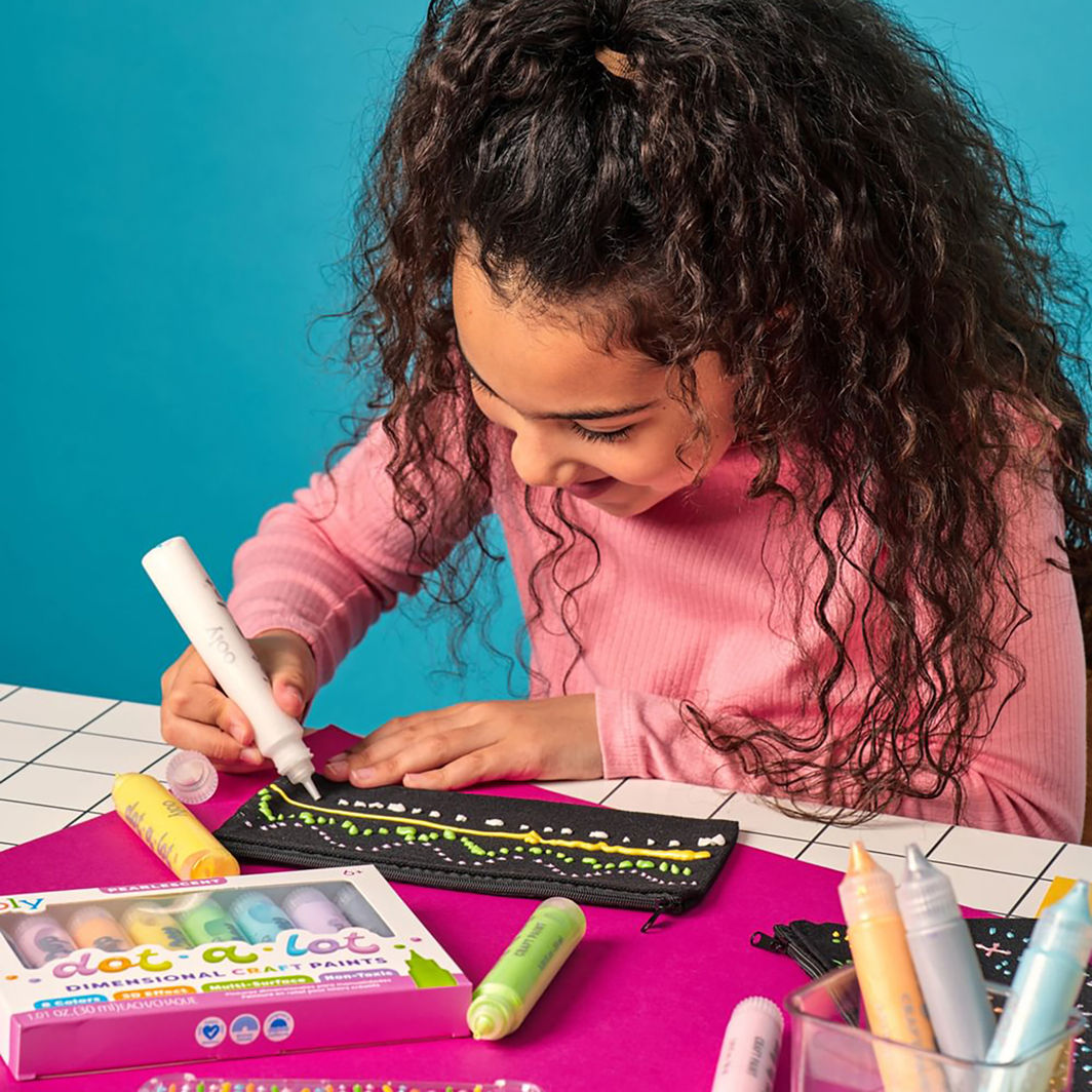 Ooly 3D effekt prikkmaling, 8 stk – Dot-a-Lot Bright