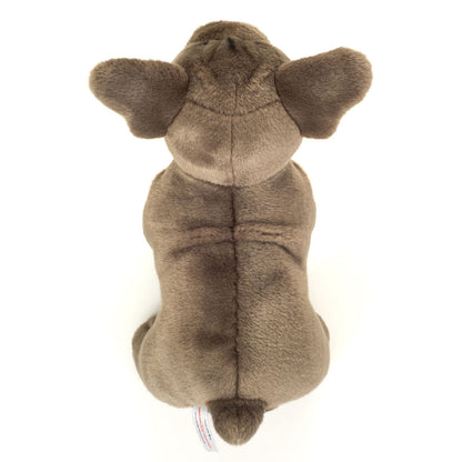 Teddy Hermann bamse, Stående fransk bulldog, grå - 30 cm