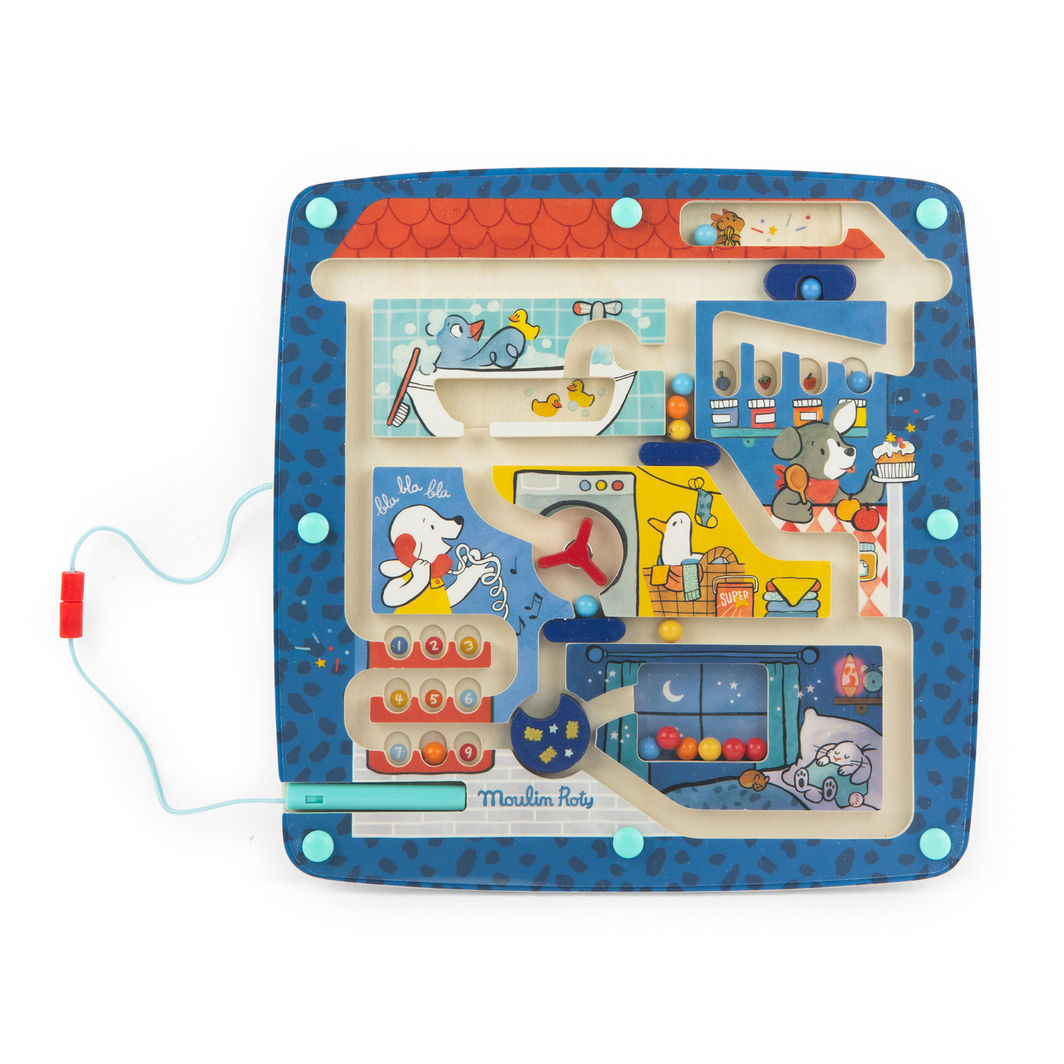 Moulin Roty Magnetisk labyrint, Puce &amp; Pilou