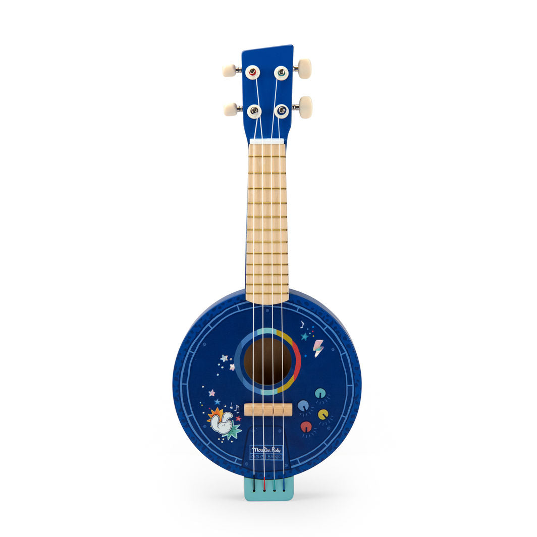 Moulin Roty Musikkinstrument, Banjo - Puce &amp; Pilou