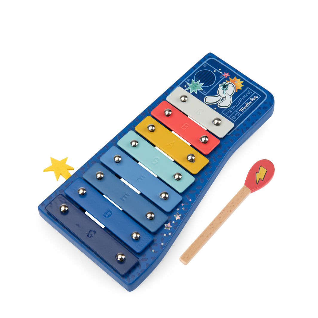 Moulin Roty - Musikkinstrument - Xylofon - Puce &amp; Pilou