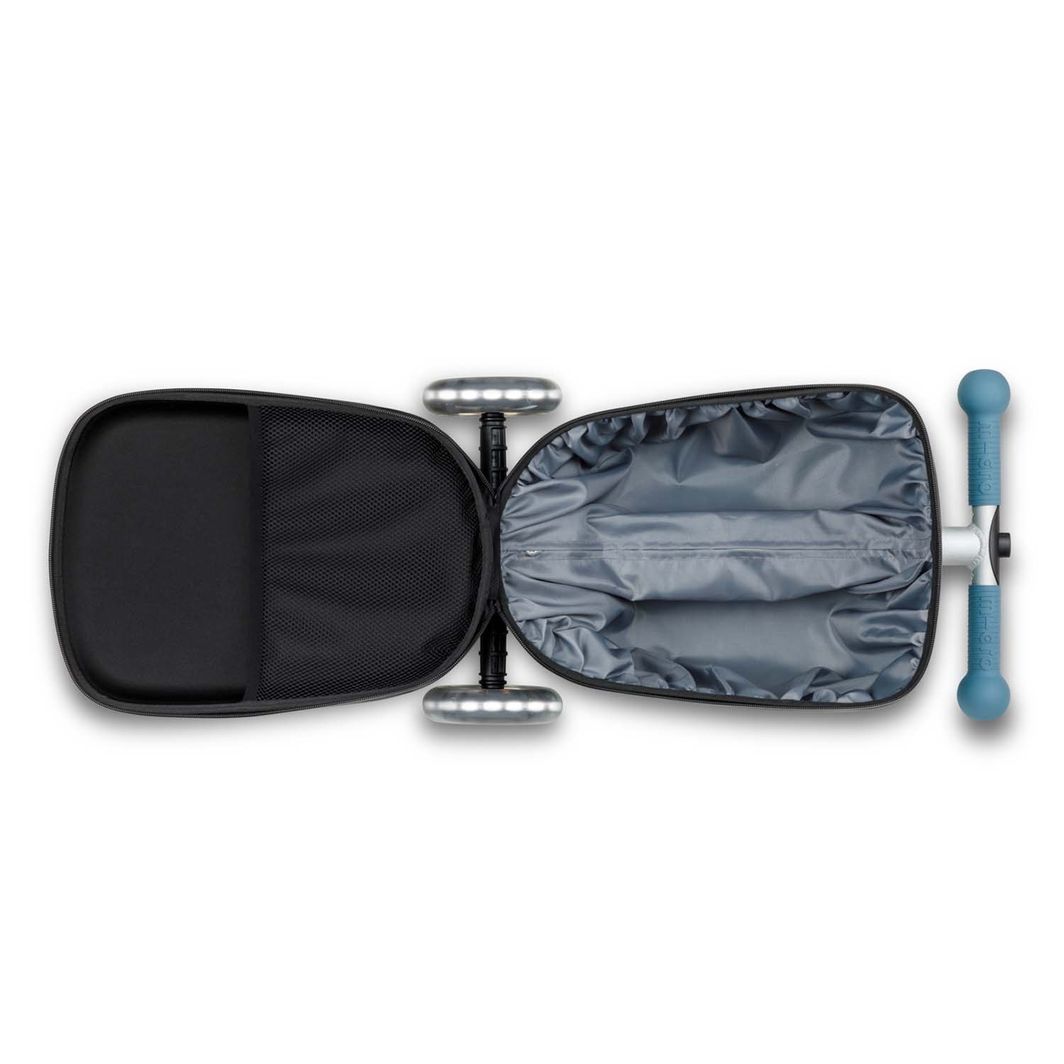Micro Koffert og sparkesykkel i ett - Junior Patch &amp; Play - Frosty Blue