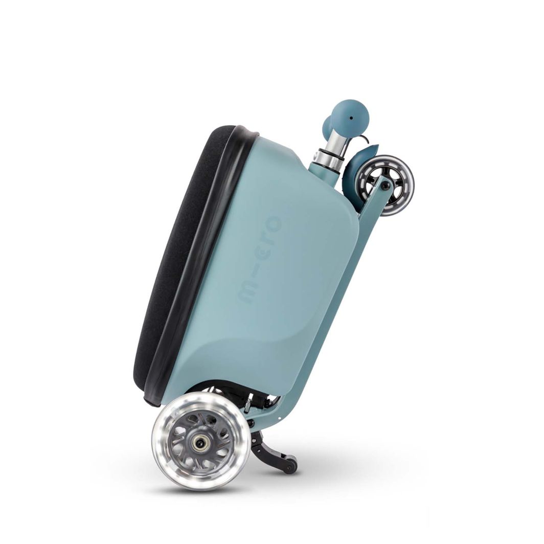 Micro Koffert og sparkesykkel i ett - Junior Patch &amp; Play - Frosty Blue