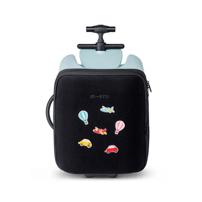 Micro Trolley Eazy Ride-On, koffert barn kan sitte på - Frosty Blue