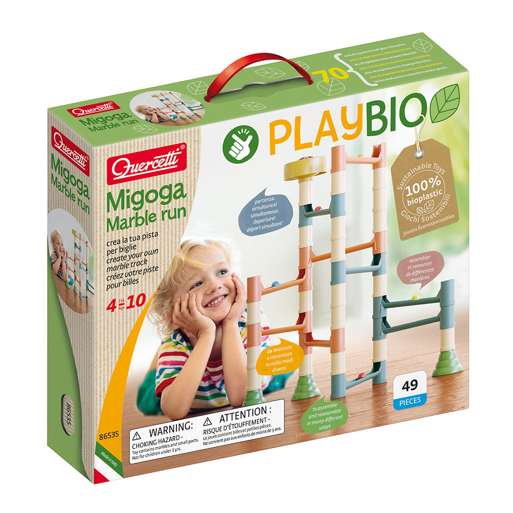 Quercetti kuglebane, Play Bio - Migoga marble run basic legetøjskasse