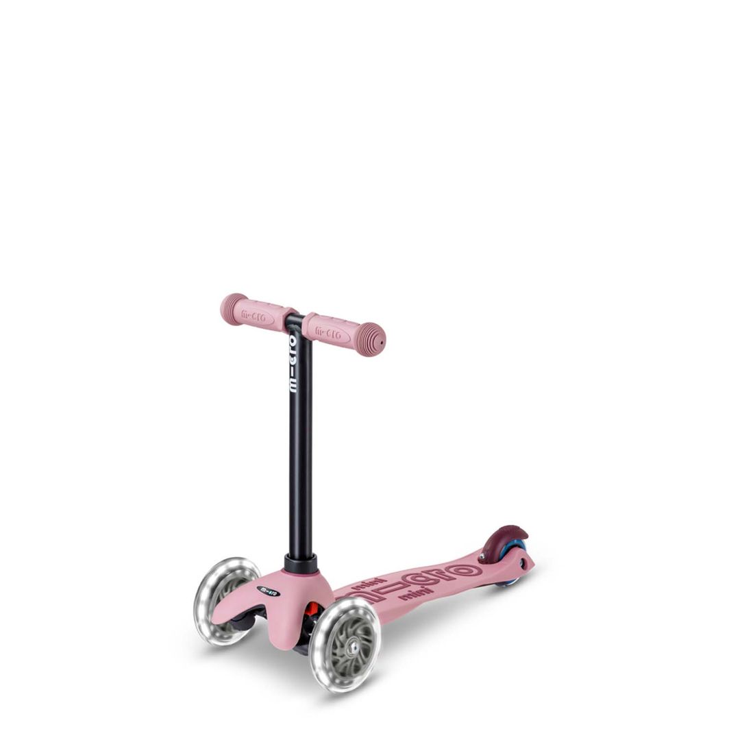 Micro sparkesykkel, Mini Deluxe LED, Rock &amp; Go - Dusty Rose