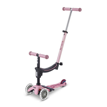 Micro sparkesykkel, Mini Deluxe LED, Rock &amp; Go - Dusty Rose