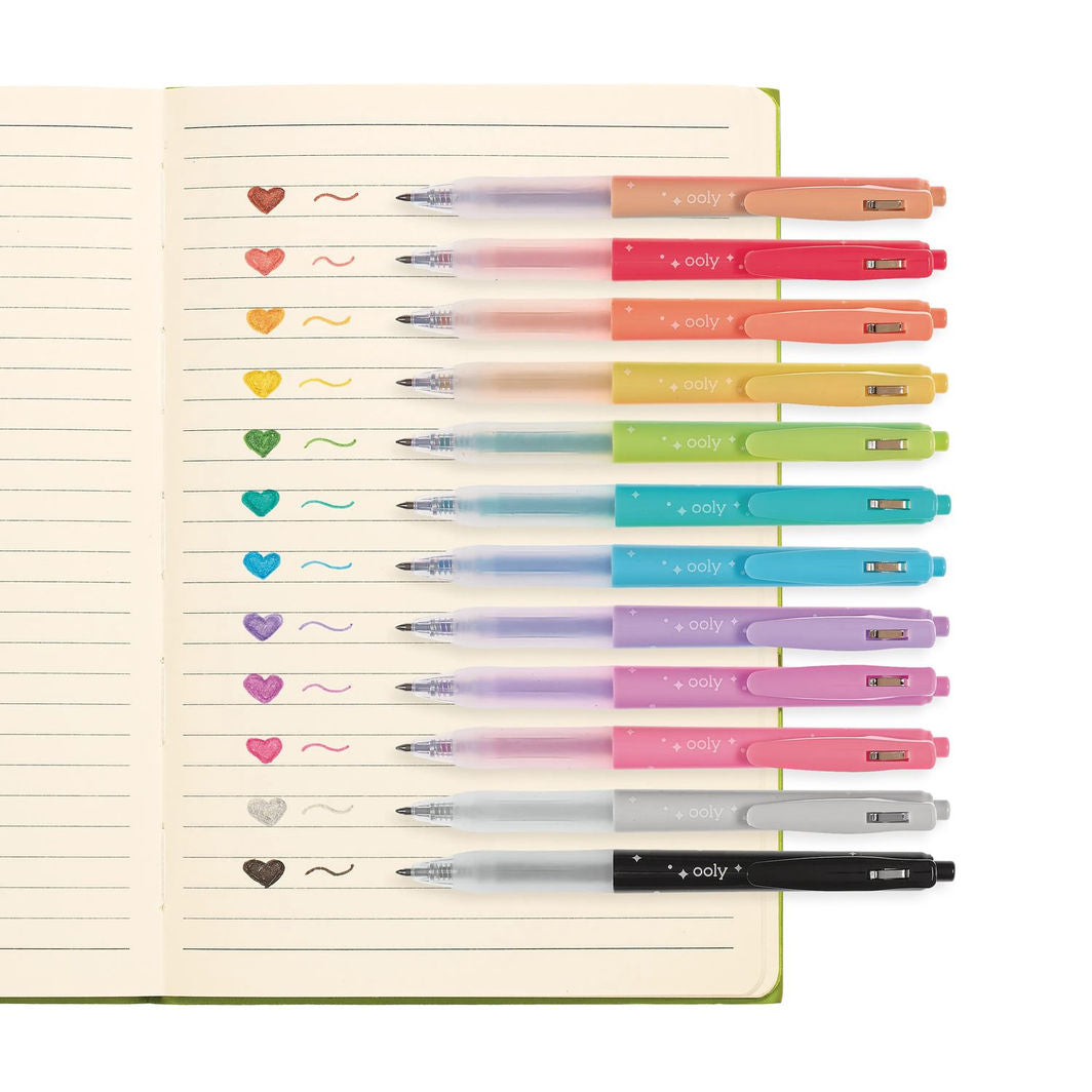 Ooly gelpen 12 stk, Oh My Glitter