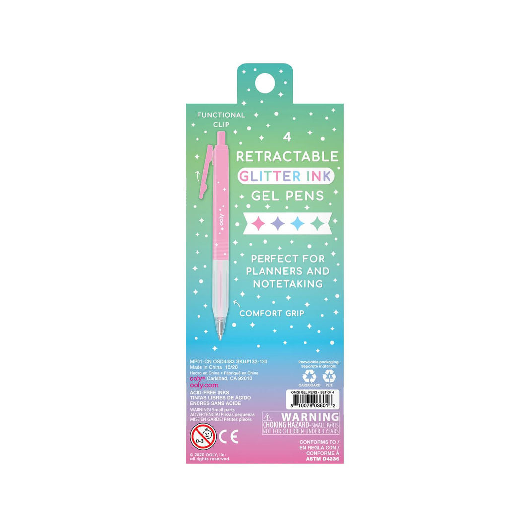 Ooly Gelpen 4 stk, Oh My Glitter