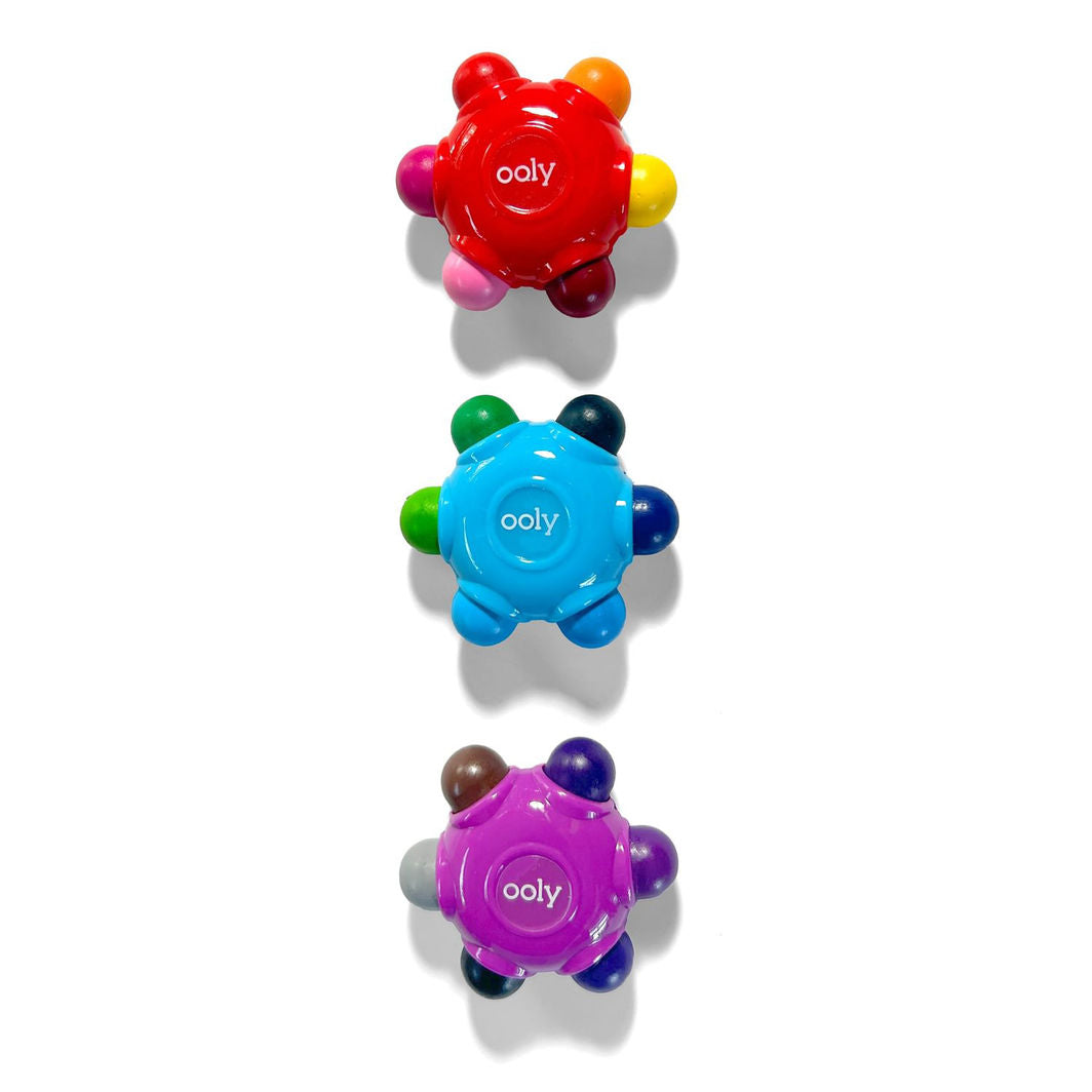 Ooly Farvekridt 3x6 farver - Easy Grip Colour Burst