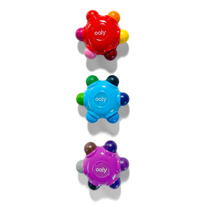 Ooly Farvekridt 3x6 farver - Easy Grip Colour Burst