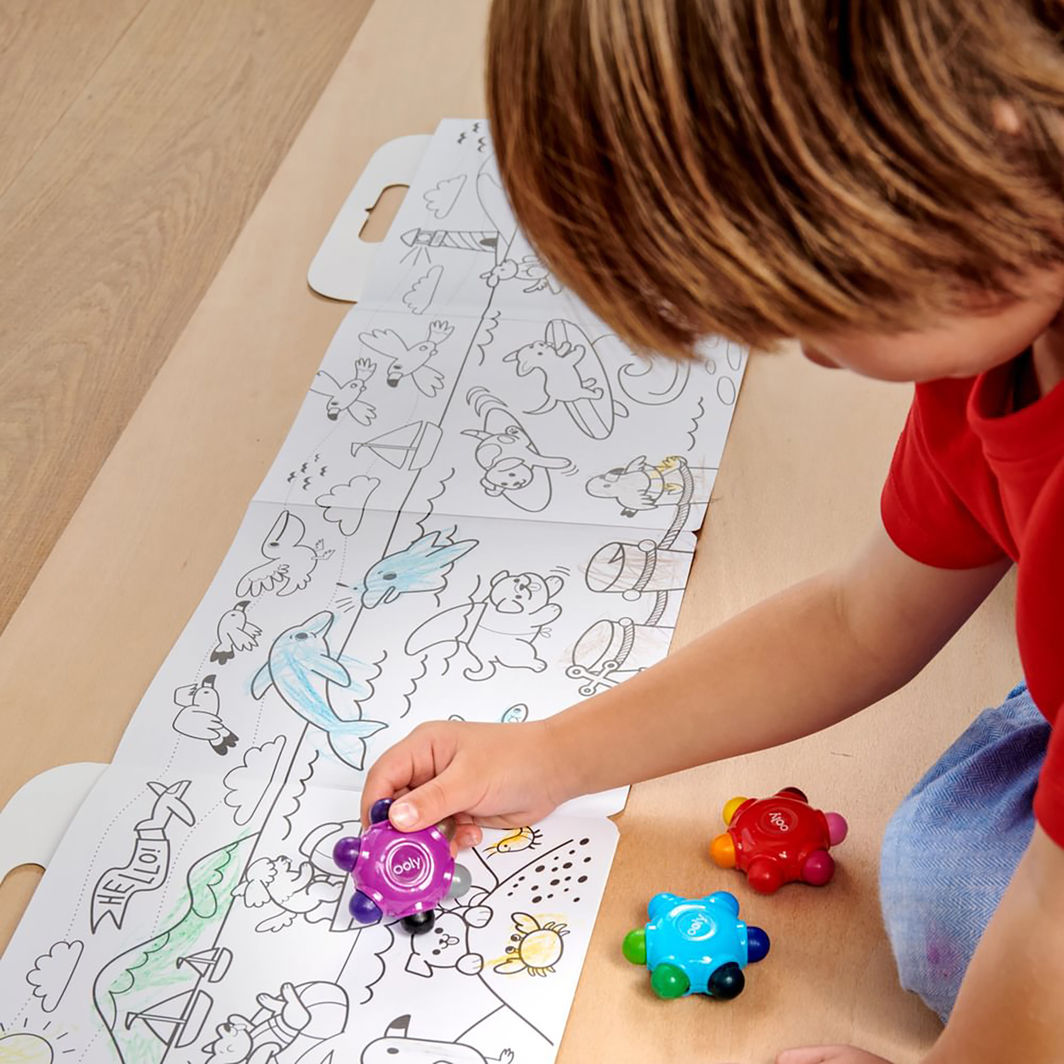 Ooly Fargekritt 3x6 farger - Easy Grip Colour Burst