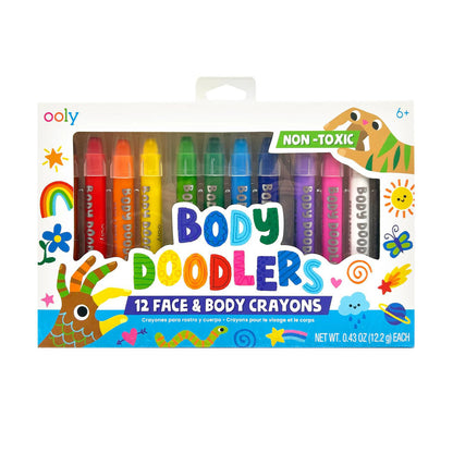 Ooly Ansiktsmaling til barn, 12 stk – Face and Body Doodlers