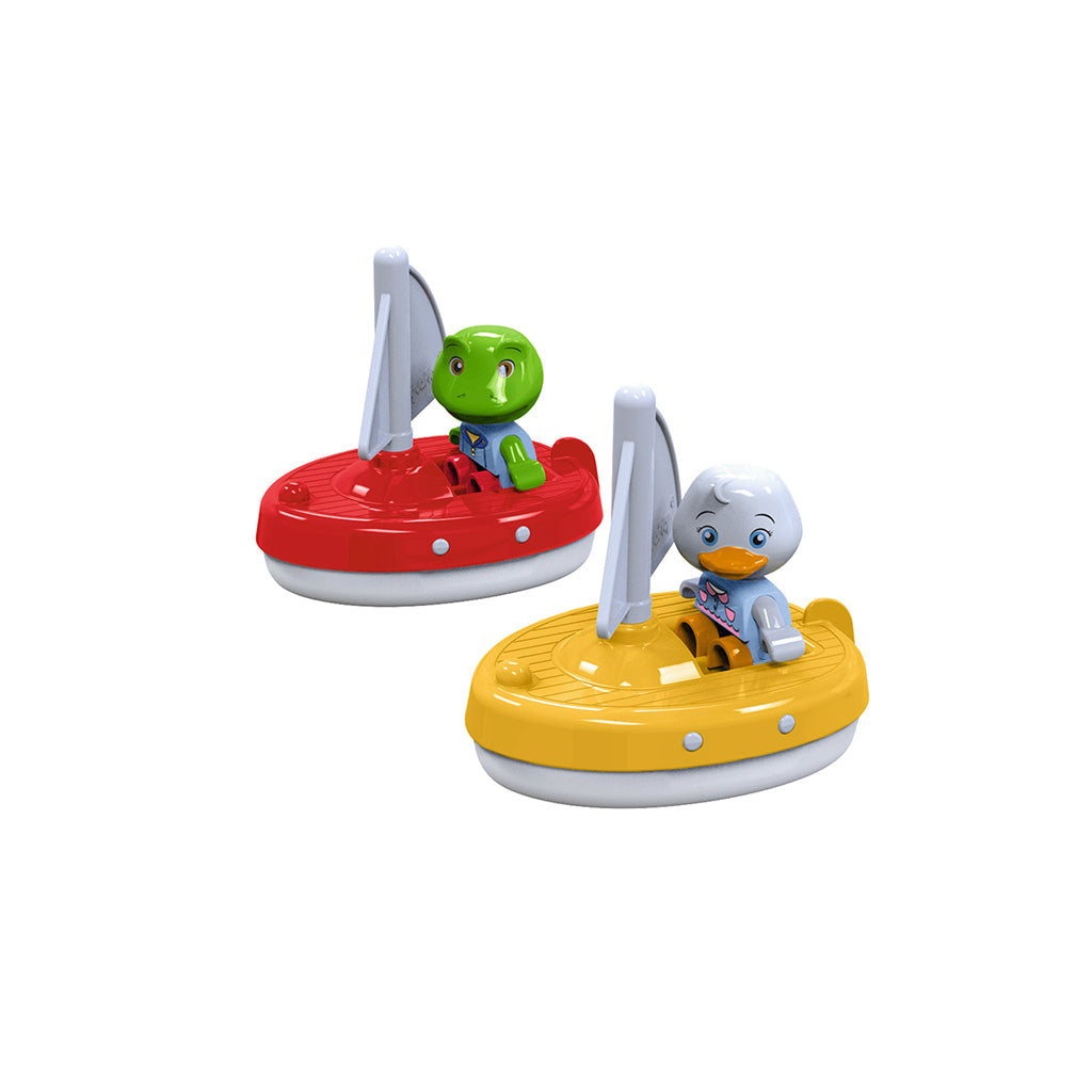 Aquaplay vandbane tilbehør, 2 sejlskibe med figurer