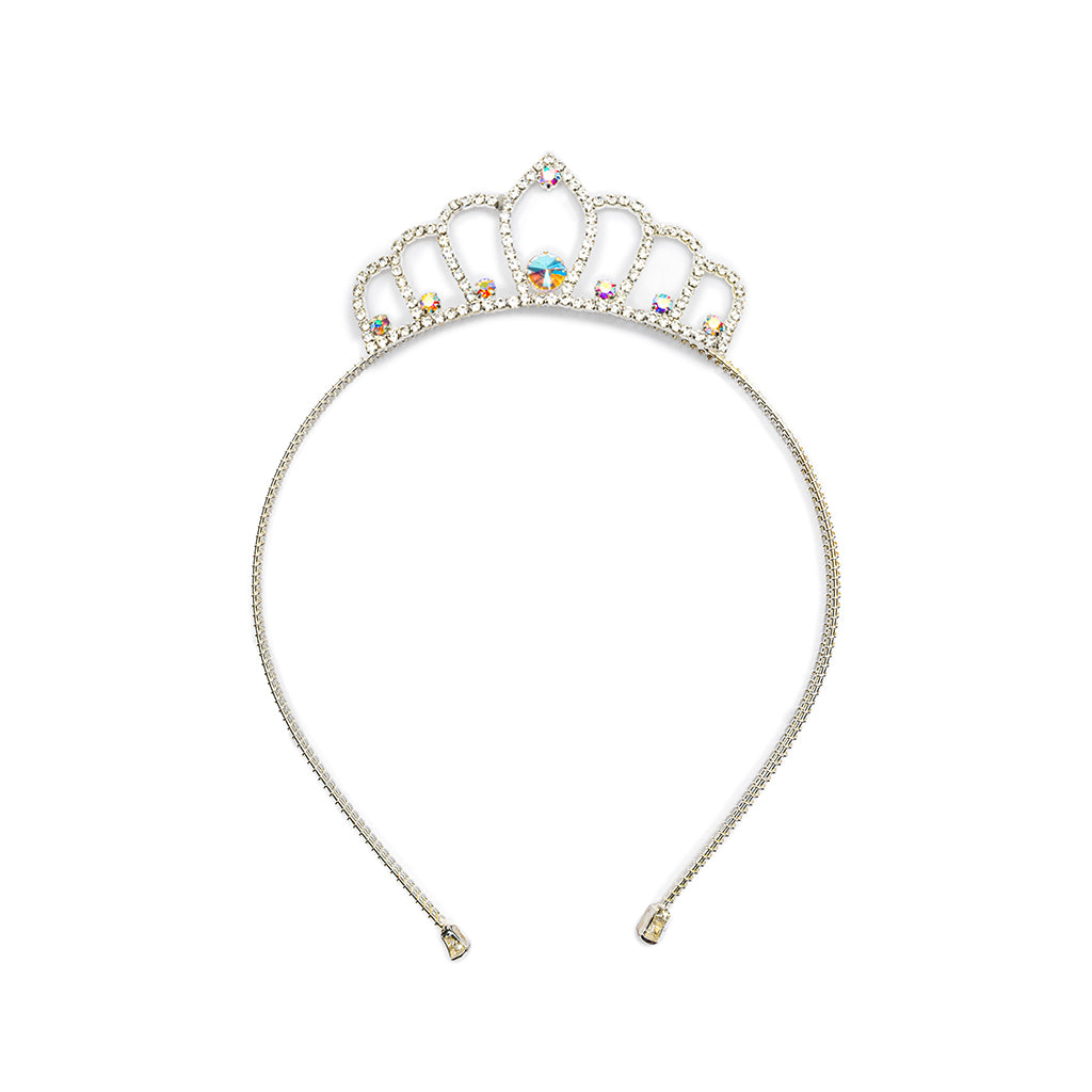 Great Pretenders hårbøjle med diadem, rhinestone tiara