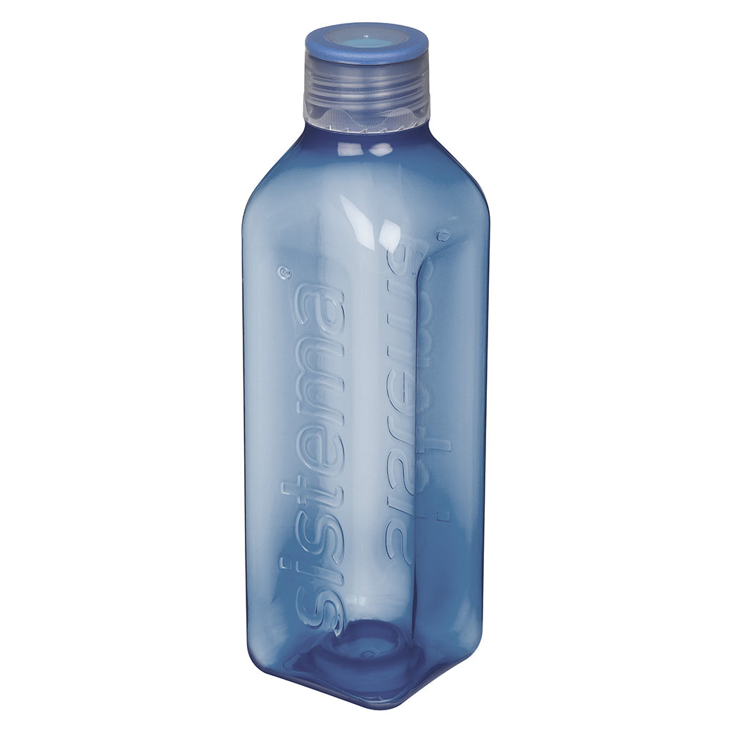 Sistema drikkeflaske, Square bottle, 1 L - Mountain blue