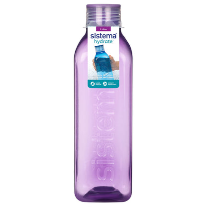 Sistema drikkeflaske, Square bottle, 1 L - Misty purple