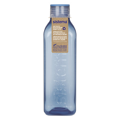 Sistema drikkeflaske, Square bottle, 1 L - Mountain blue