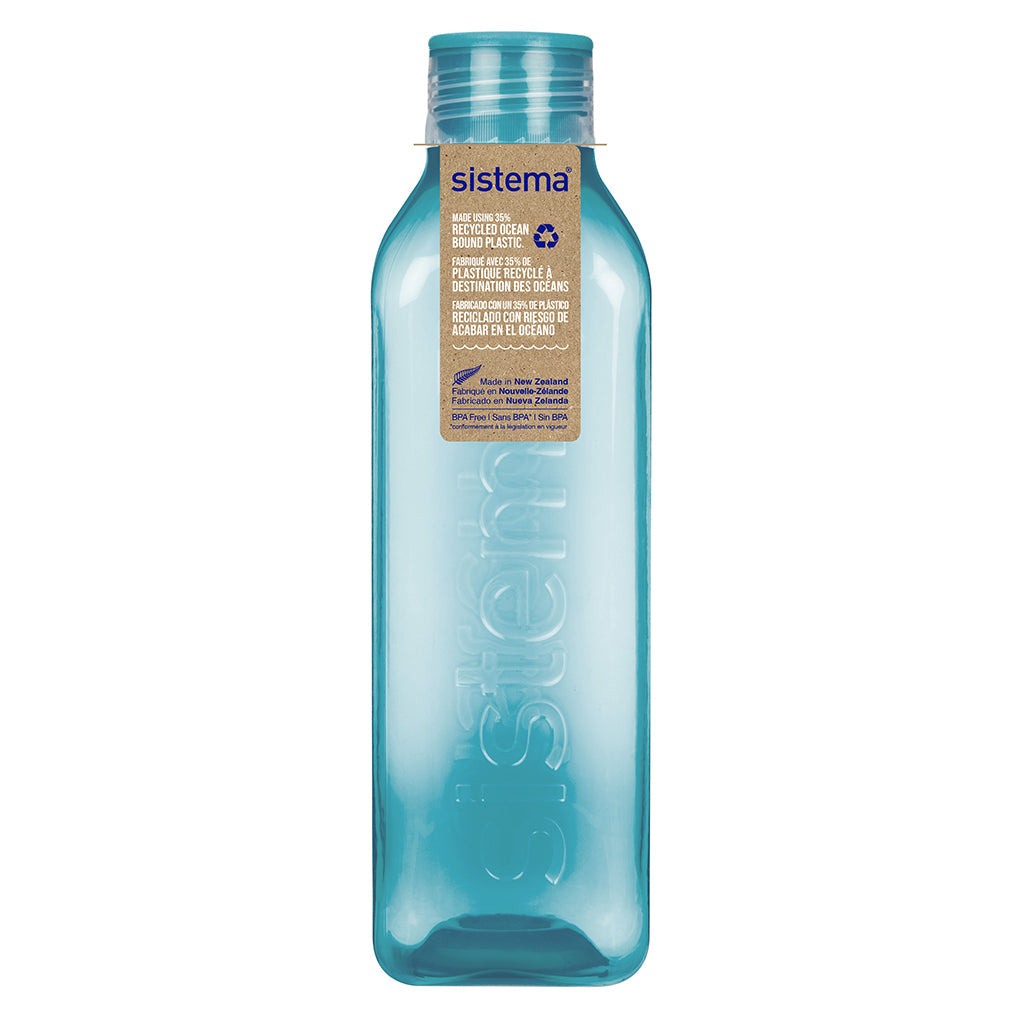 Sistema drikkeflaske, Square bottle, 1 L - Teal stone