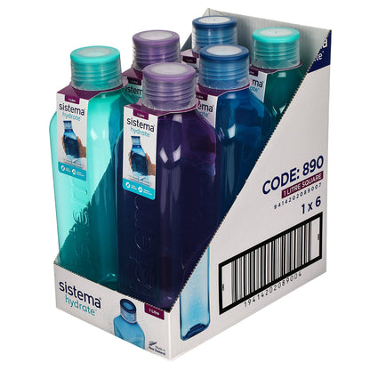 Sistema drikkeflaske, Square bottle, 1 L - Misty purple