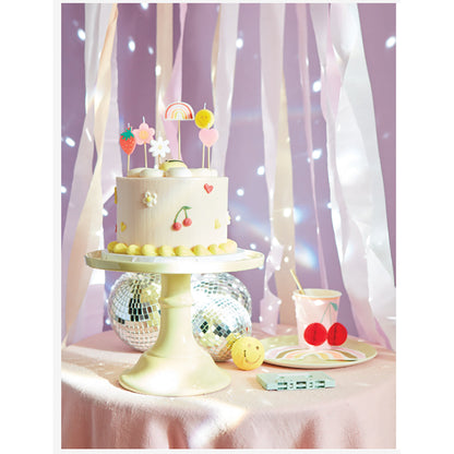 Meri Meri kakelys, Happy face icon - 6 stk