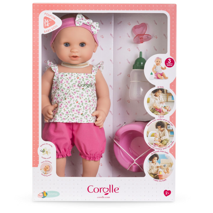 Corolle badedukke med potte og flaske, Emma - 36 cm