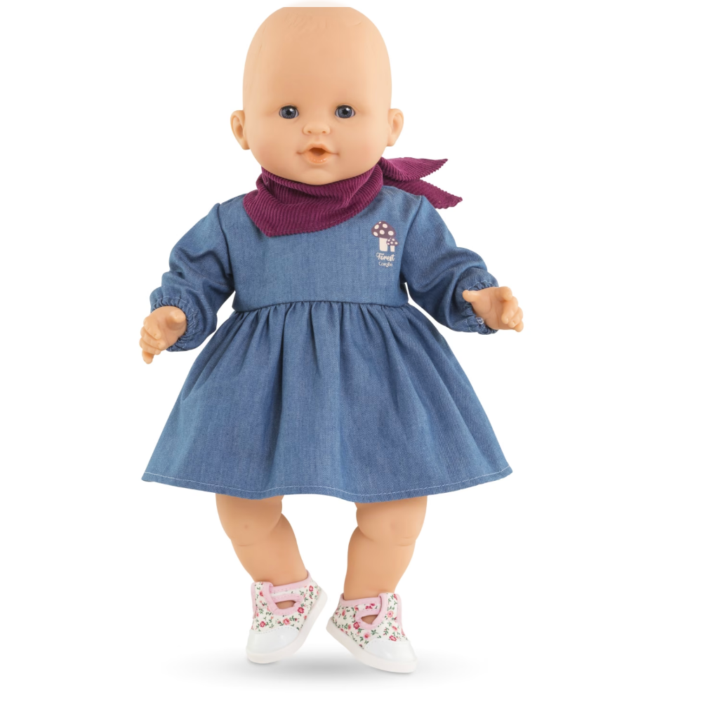 Corolle dukketøy Mon Grand 36 cm, denimkjole og skjerf