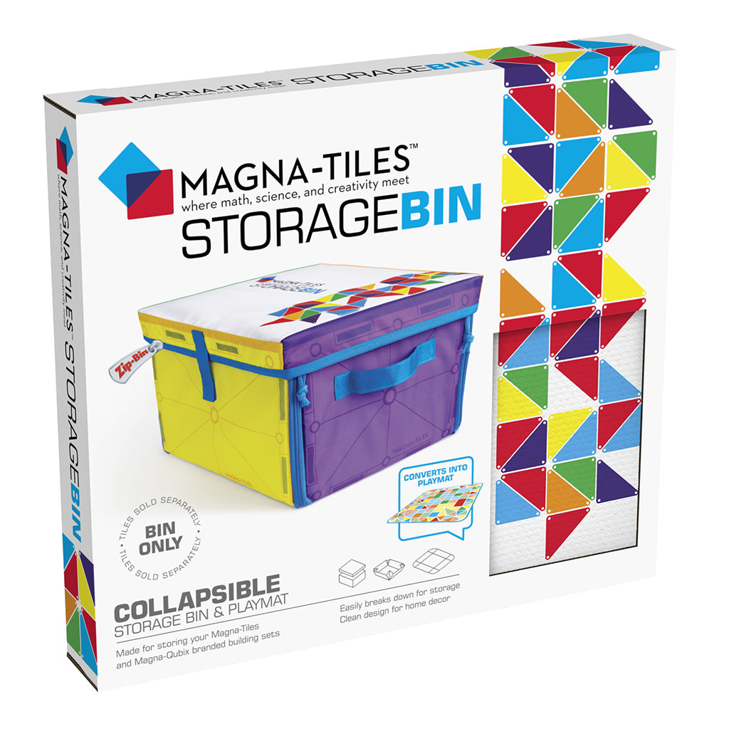 Magna-Tiles oppbevaringseske og leketeppe i ett, Storage bin
