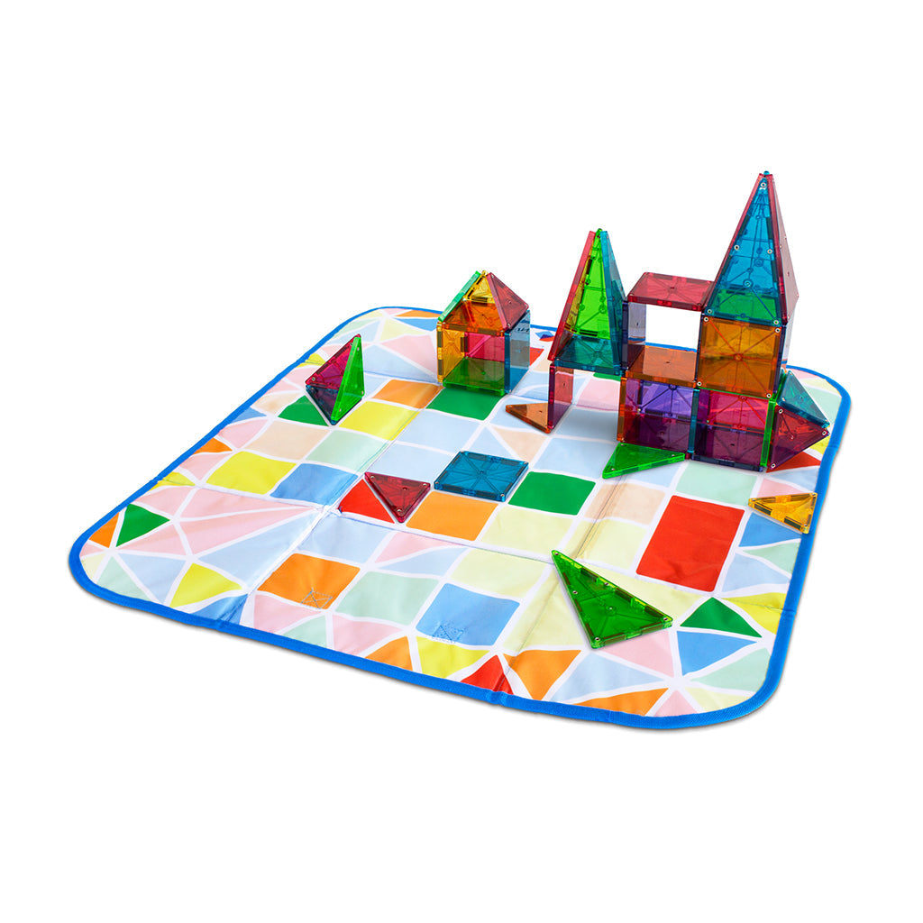 Magna-Tiles oppbevaringseske og leketeppe i ett, Storage bin