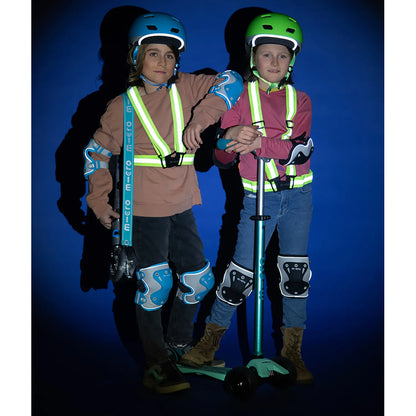 Micro - Kné- og Albuebeskyttere - Reflective Black - Str. S eller M