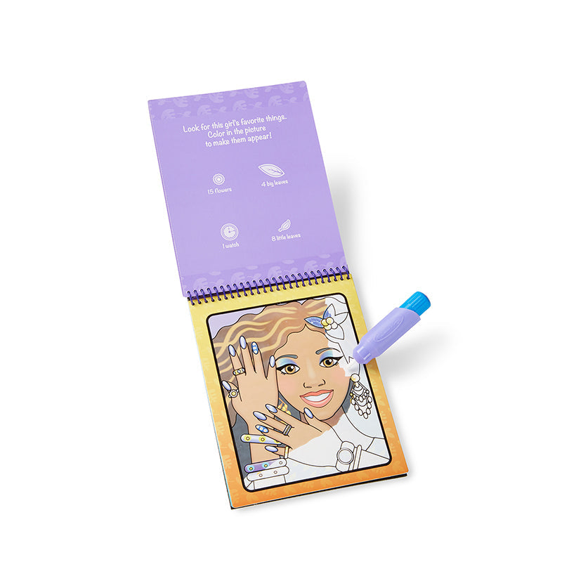 Water-wow, mal m. vann, gjenbrukbare motiver - sminke &amp; manikyr