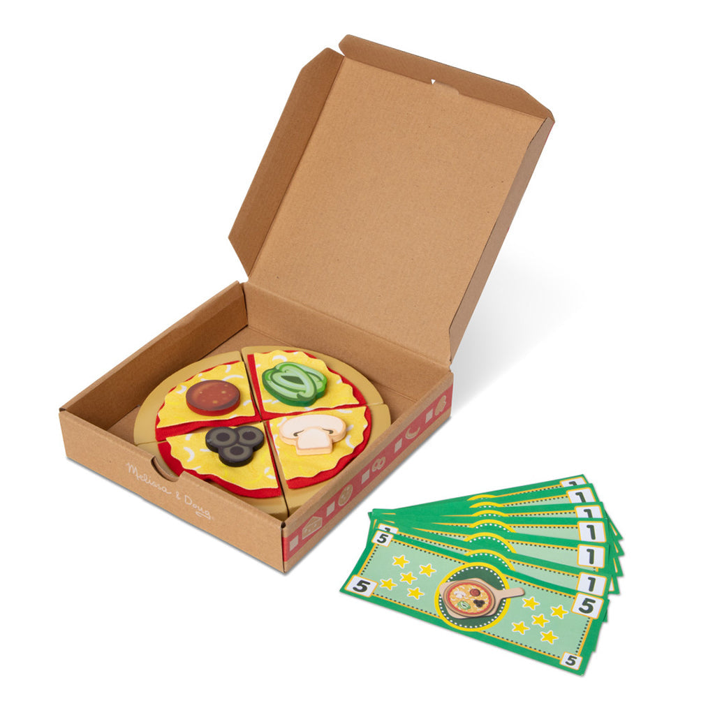 Melissa &amp; Doug lekemat, Bag-selv pizza - 41 deler