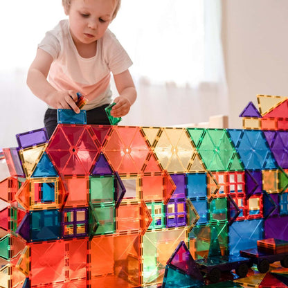Connetix Mega Pack, Magnetisk byggesett med 212 deler - Rainbow