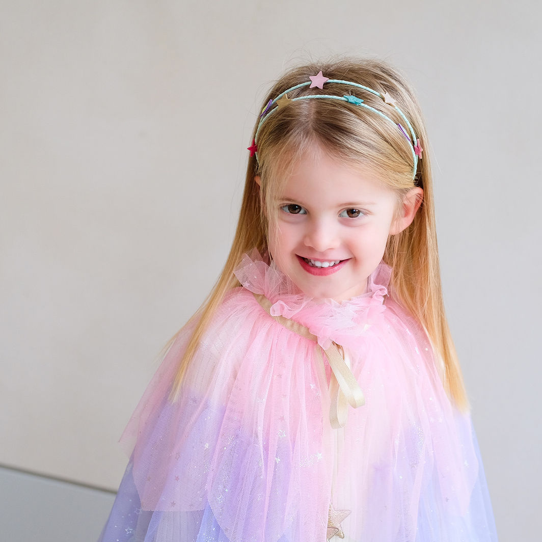 Mimi &amp; Lula dobbel hårbøyle, Rainbow and Star My Little Unicorn