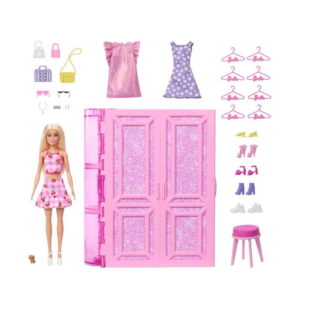 Barbie Fashion klesskap og én dukke